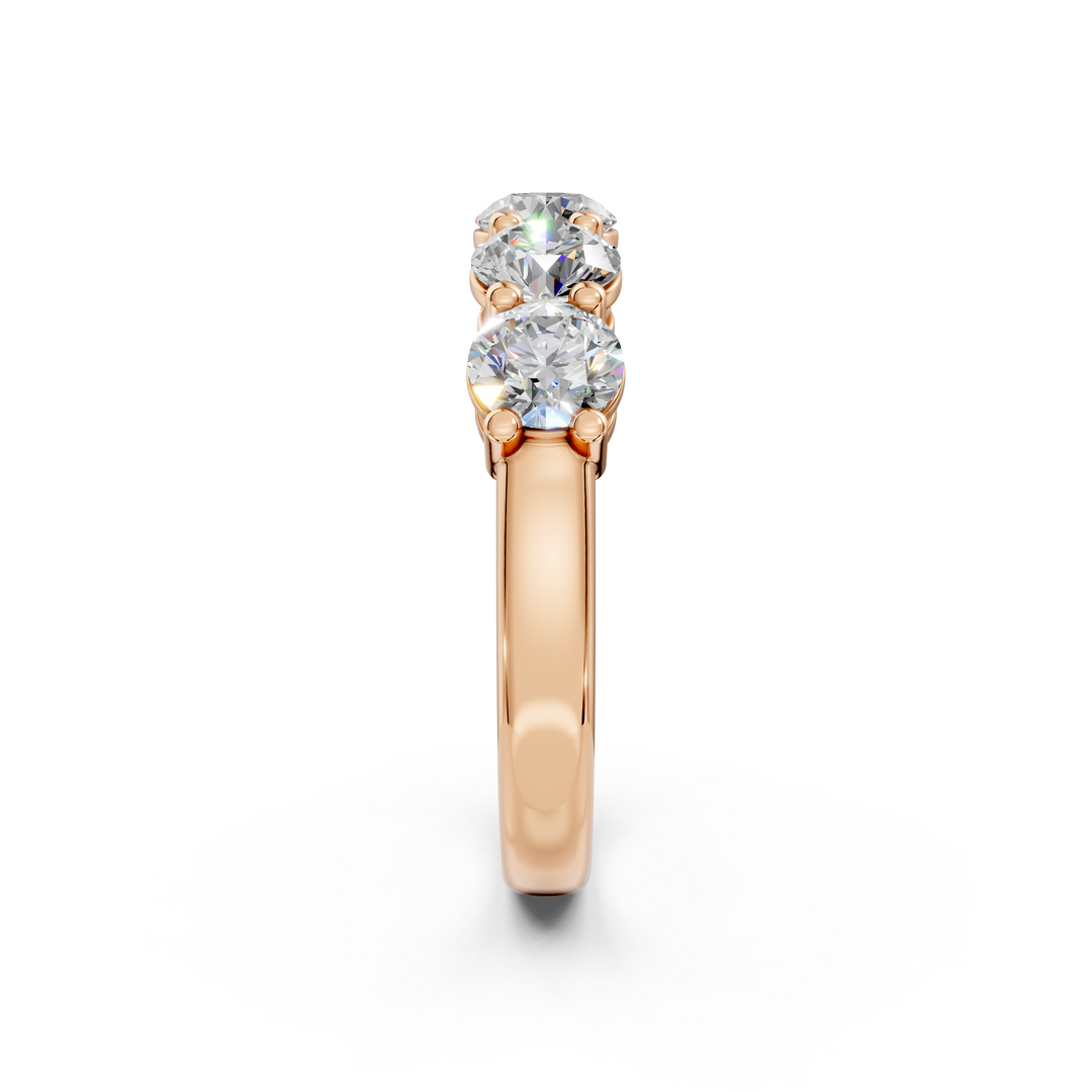 Maria Round Diamond 5 Stone Ladies Ring