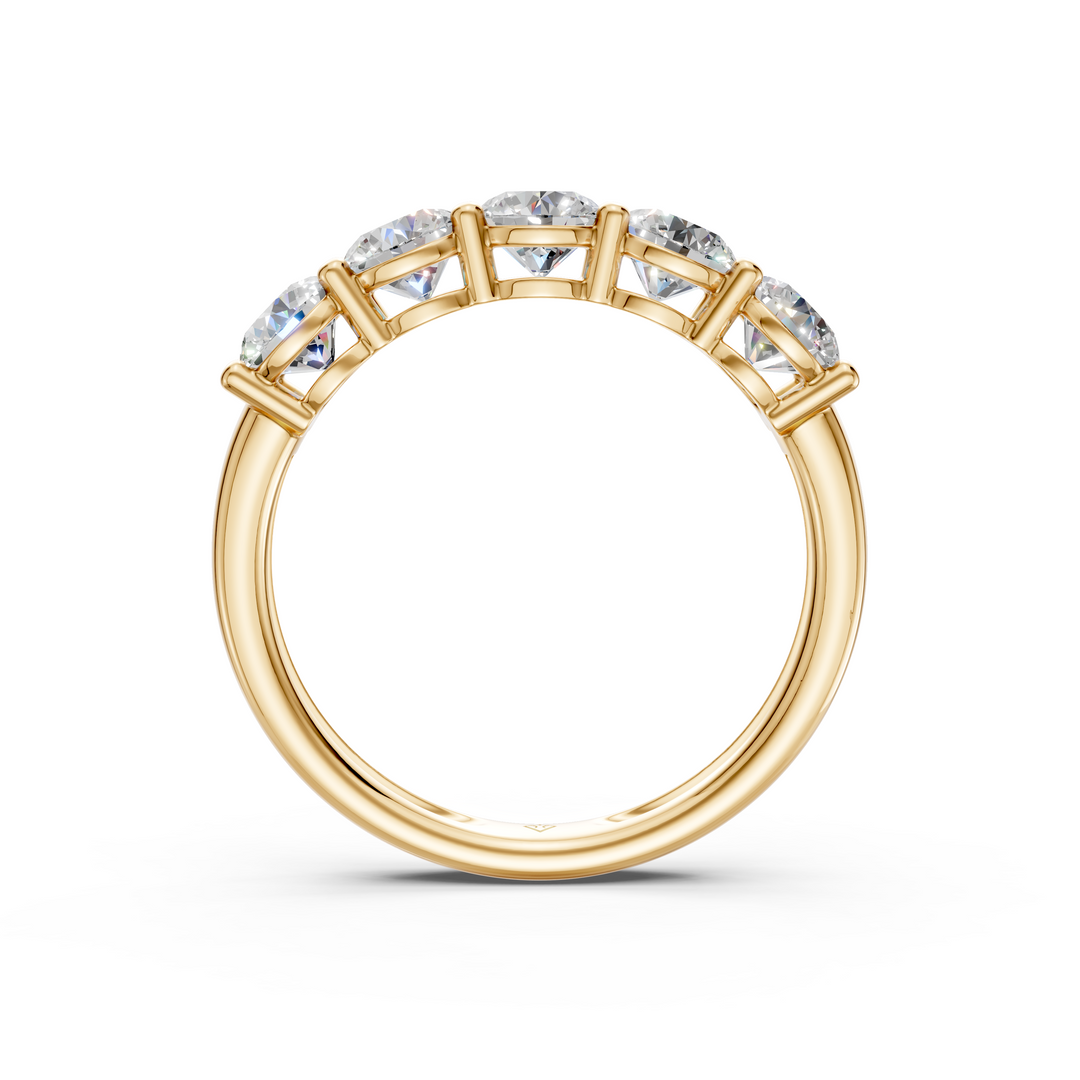 Maria Round Diamond 5 Stone Ladies Ring