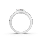 Load image into Gallery viewer, Irene Oval Fancy Diamond Solitaire Sprial Ladies Ring

