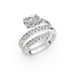 Load image into Gallery viewer, Irene Oval Fancy Diamond Solitaire Sprial Ladies Ring
