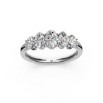 Load image into Gallery viewer, Jade Oval Diamond 5 Stone Ladies Ring
