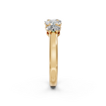 Load image into Gallery viewer, Jade Oval Diamond 5 Stone Ladies Ring
