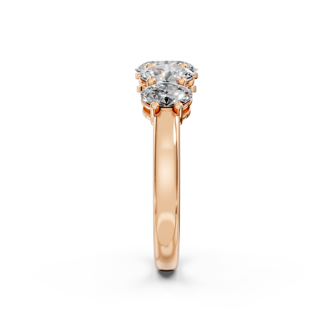 Riva Oval Diamond 5 Stone Ladies Ring