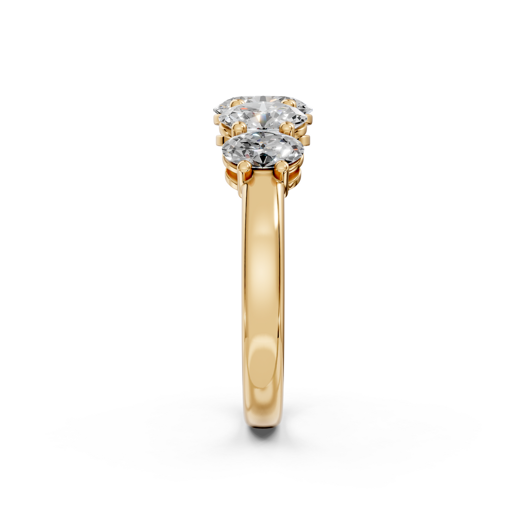 Riva Oval Diamond 5 Stone Ladies Ring
