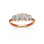 Load image into Gallery viewer, Tivra Pear Diamond 5 Stone Ladies Ring
