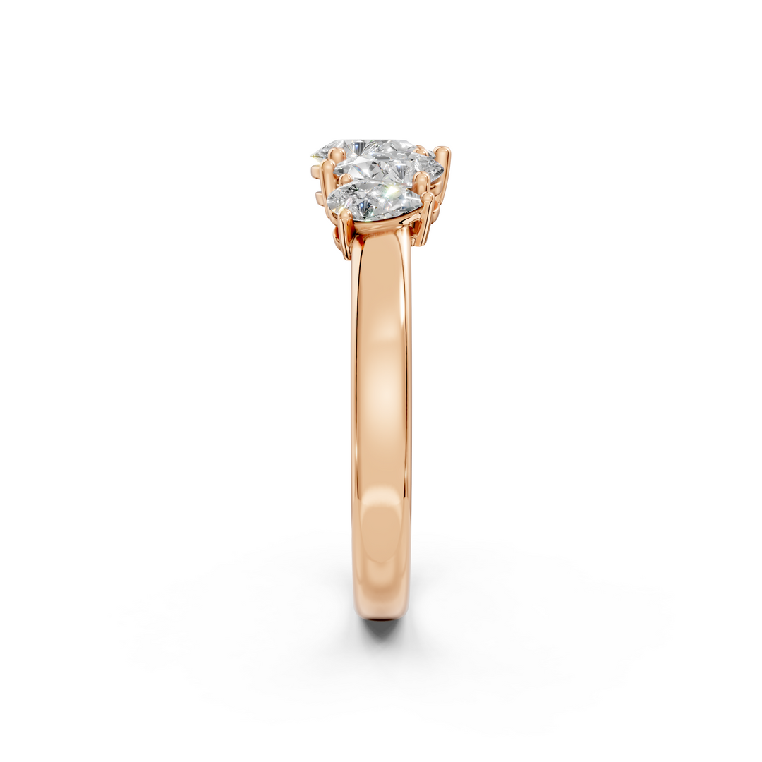 Tivra Pear Diamond 5 Stone Ladies Ring