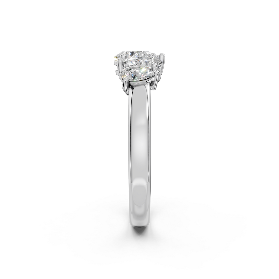 Tivra Pear Diamond 5 Stone Ladies Ring