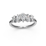 Load image into Gallery viewer, Savi Pear Diamond 5 Stone Ladies Ring
