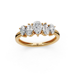 Load image into Gallery viewer, Savi Pear Diamond 5 Stone Ladies Ring
