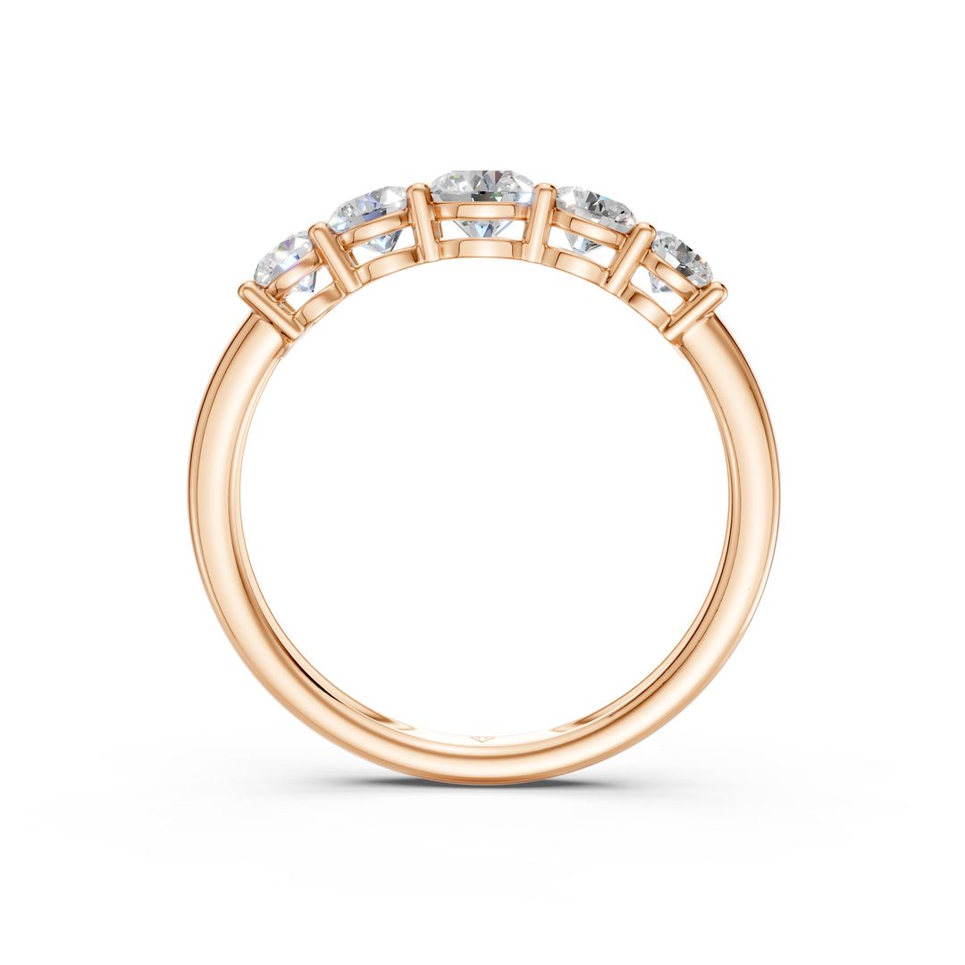 Soraya Round Diamond 5 Stone Ladies Ring