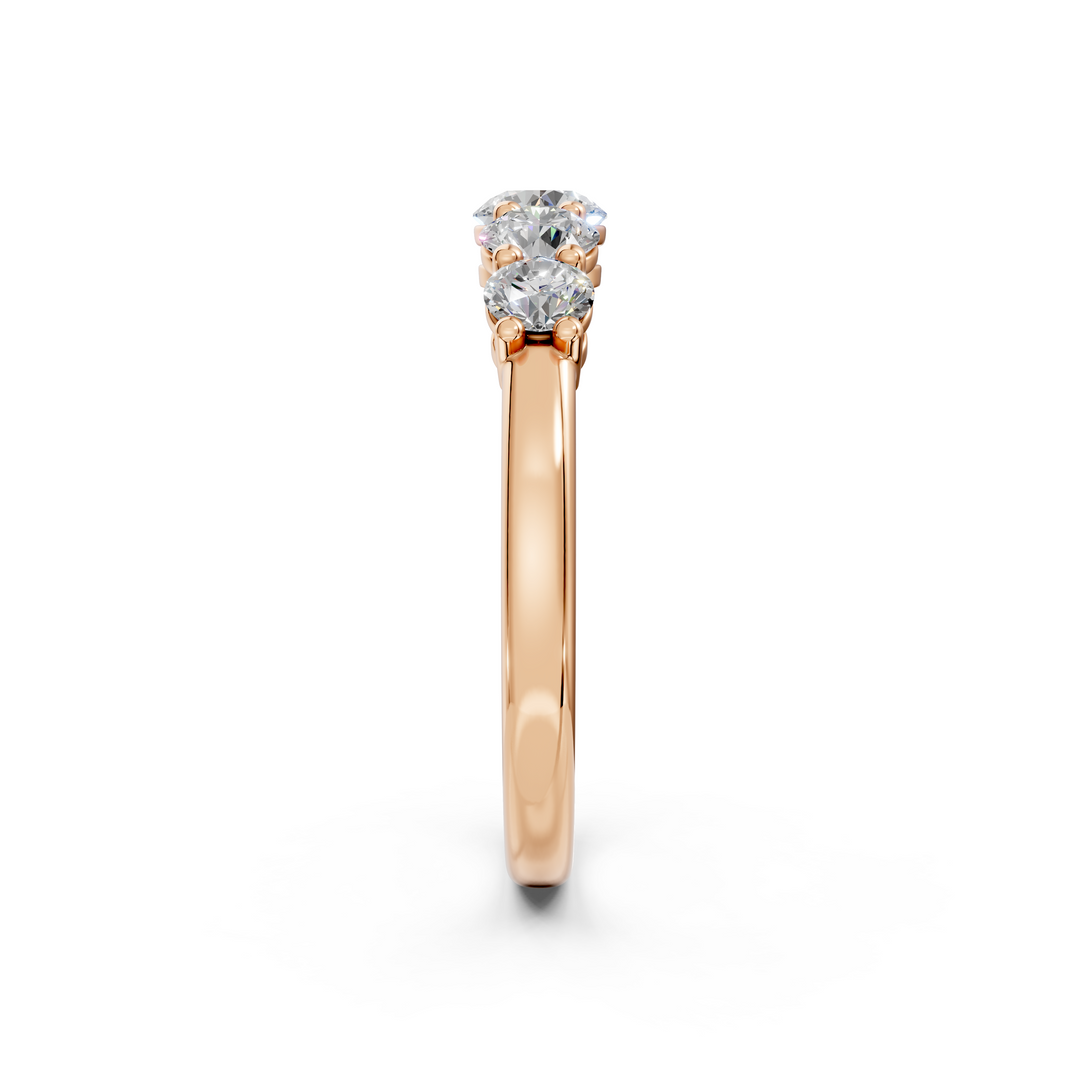 Soraya Round Diamond 5 Stone Ladies Ring