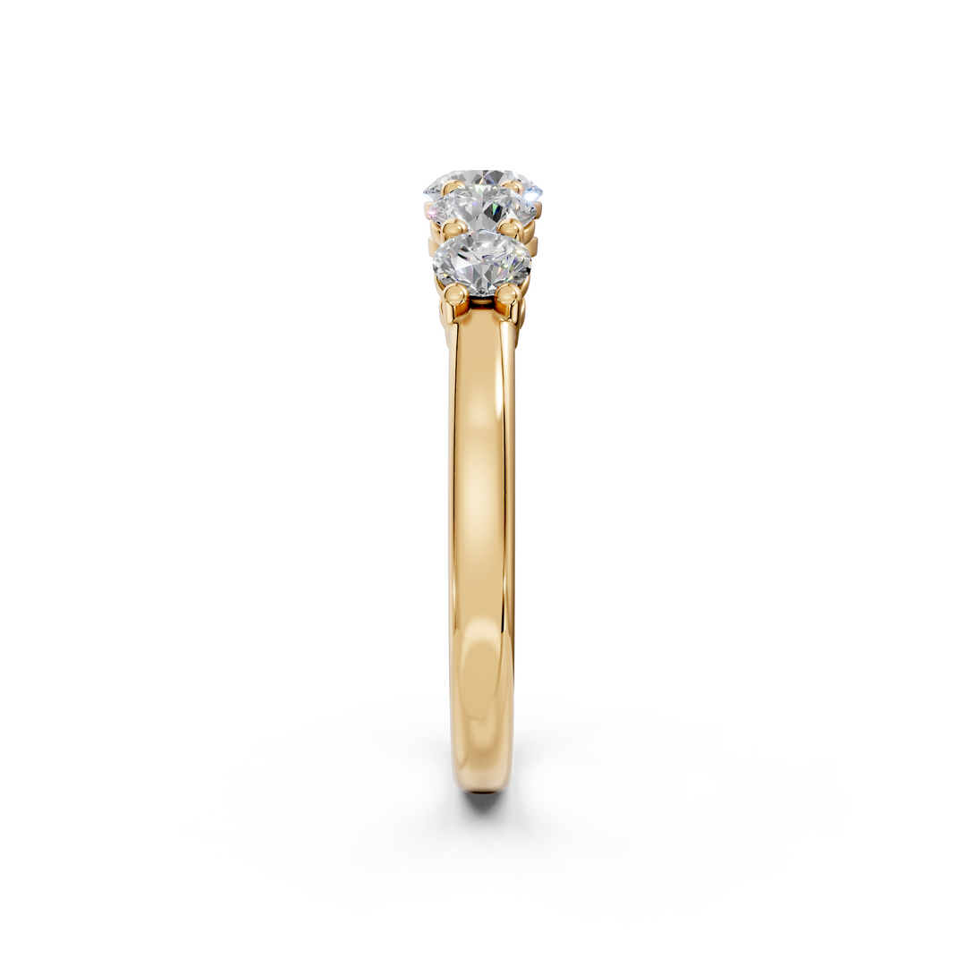 Soraya Round Diamond 5 Stone Ladies Ring