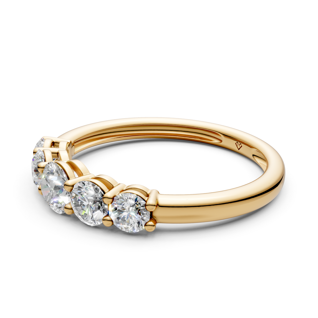 Soraya Round Diamond 5 Stone Ladies Ring