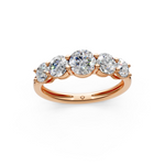 Load image into Gallery viewer, Tarini Round Diamond 5 Stone Ladies Ring
