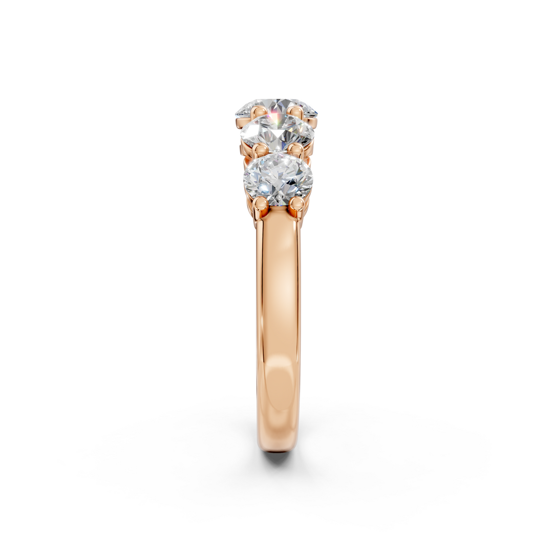 Tarini Round Diamond 5 Stone Ladies Ring