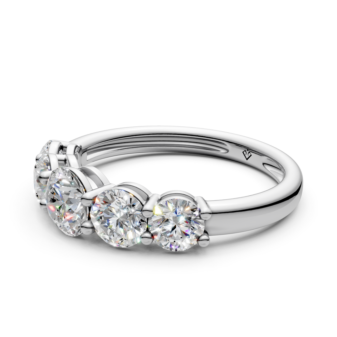 Tarini Round Diamond 5 Stone Ladies Ring