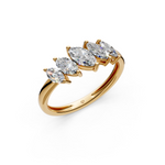 Load image into Gallery viewer, Sage Marquise Diamond 5 Stone Ladies Ring
