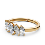 Load image into Gallery viewer, Sage Marquise Diamond 5 Stone Ladies Ring
