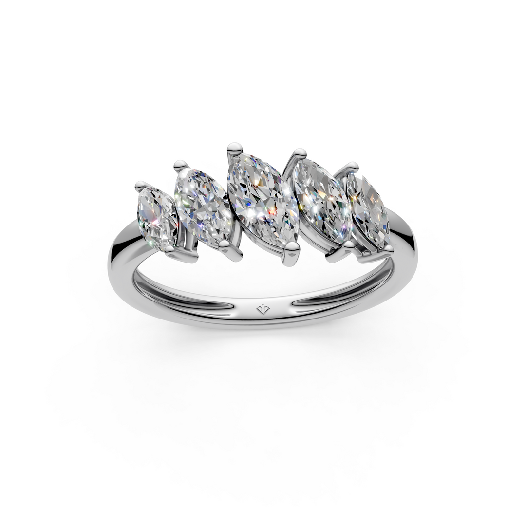 Tessa Marquise Diamond 5 Stone Ladies Ring