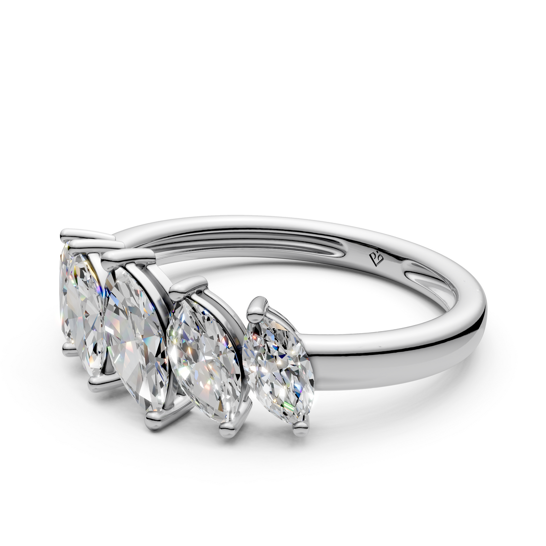 Tessa Marquise Diamond 5 Stone Ladies Ring