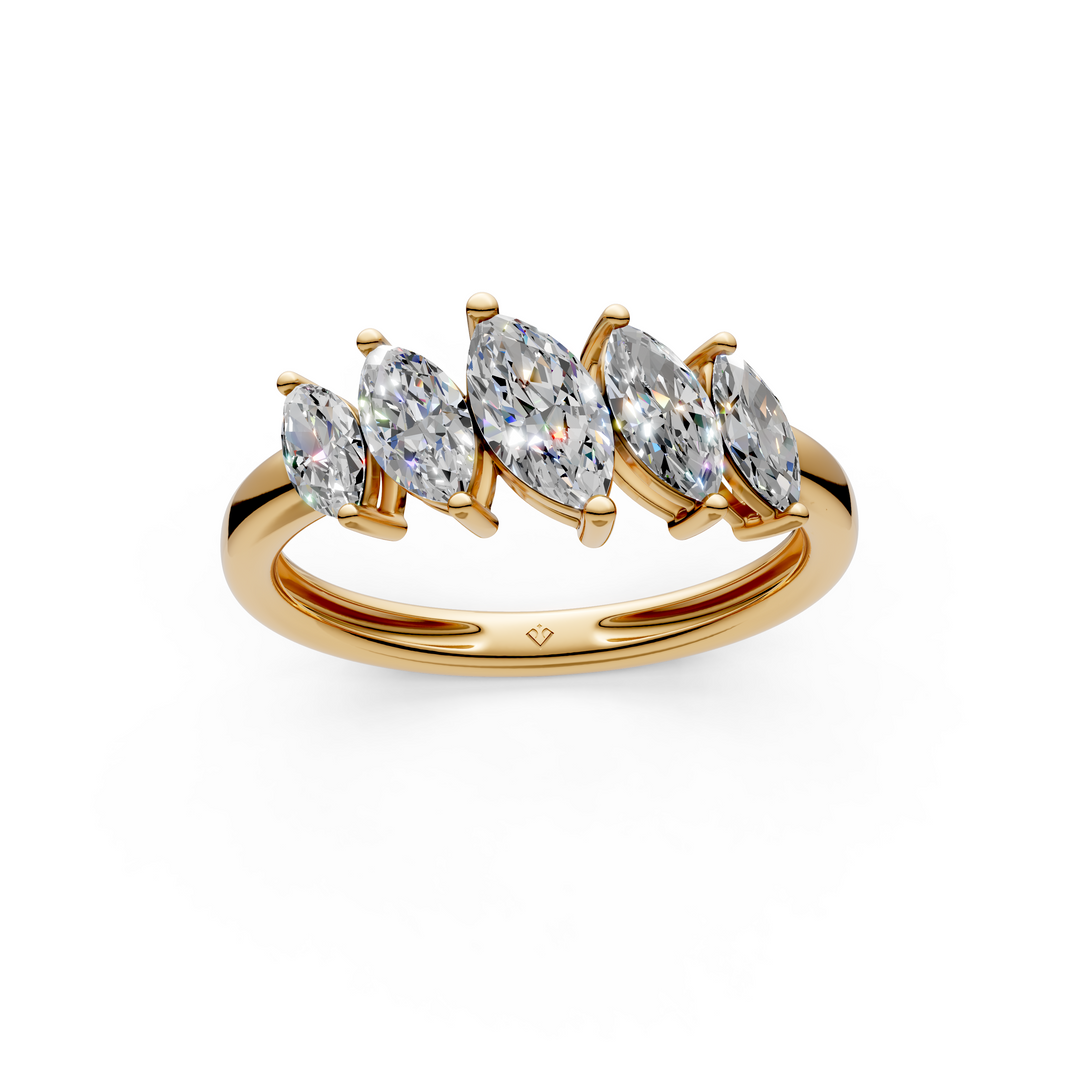 Tessa Marquise Diamond 5 Stone Ladies Ring