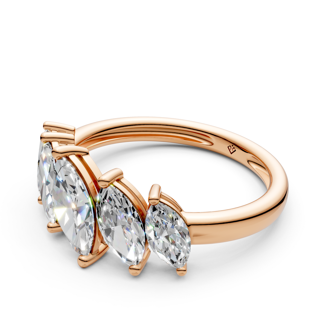 Aria Marquise Diamond 5 Stone Ladies Ring
