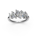 Load image into Gallery viewer, Aria Marquise Diamond 5 Stone Ladies Ring
