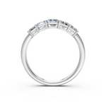 Load image into Gallery viewer, Lilac Emerald Diamond 5 Stone Ladies Ring
