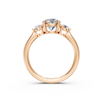 Load image into Gallery viewer, Malti Round Solitaire Diamond 3 stone Ladies Ring
