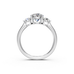 Load image into Gallery viewer, Malti Round Solitaire Diamond 3 stone Ladies Ring
