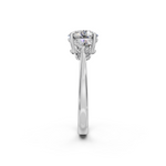 Load image into Gallery viewer, Malti Round Solitaire Diamond 3 stone Ladies Ring
