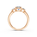 Load image into Gallery viewer, Pakhi Round Solitaire Diamond 3 stone Ladies Ring
