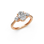 Load image into Gallery viewer, Pakhi Round Solitaire Diamond 3 stone Ladies Ring
