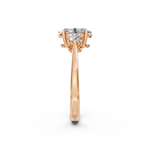 Load image into Gallery viewer, Pakhi Round Solitaire Diamond 3 stone Ladies Ring
