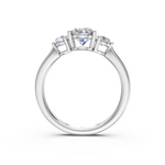 Load image into Gallery viewer, Pakhi Round Solitaire Diamond 3 stone Ladies Ring
