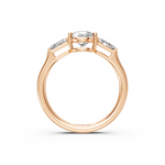 Load image into Gallery viewer, Quinn Pear Solitaire Diamond 3 stone Ladies Ring
