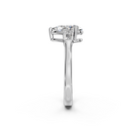 Load image into Gallery viewer, Quinn Pear Solitaire Diamond 3 stone Ladies Ring
