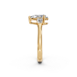 Load image into Gallery viewer, Quinn Pear Solitaire Diamond 3 stone Ladies Ring
