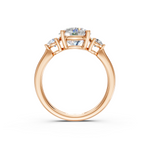 Load image into Gallery viewer, Aaliyah Round Solitaire Diamond 3 stone Ladies Ring
