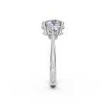 Load image into Gallery viewer, Aaliyah Round Solitaire Diamond 3 stone Ladies Ring
