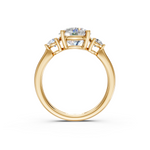 Load image into Gallery viewer, Aaliyah Round Solitaire Diamond 3 stone Ladies Ring
