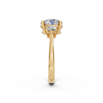 Load image into Gallery viewer, Aaliyah Round Solitaire Diamond 3 stone Ladies Ring
