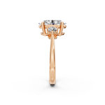 Load image into Gallery viewer, Kiara  Oval Solitaire Diamond 3 stone Ladies Ring
