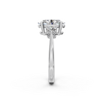 Load image into Gallery viewer, Kiara  Oval Solitaire Diamond 3 stone Ladies Ring
