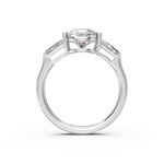 Load image into Gallery viewer, Adele Pear Solitaire Diamond 3 stone Ladies Ring
