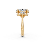 Load image into Gallery viewer, Opal Oval Solitaire Diamond 3 stone Ladies Ring
