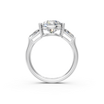 Load image into Gallery viewer, Rosie Pear Solitaire Diamond 3 stone Ladies Ring
