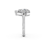 Load image into Gallery viewer, Rosie Pear Solitaire Diamond 3 stone Ladies Ring
