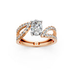 Load image into Gallery viewer, Lina Oval Solitaire Diamond Ladies Ring
