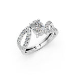 Load image into Gallery viewer, Lina Oval Solitaire Diamond Ladies Ring
